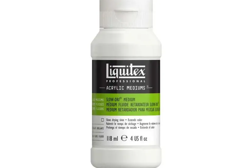 Acrylic medium slow-dri 118ml>LIQUITEX Hot