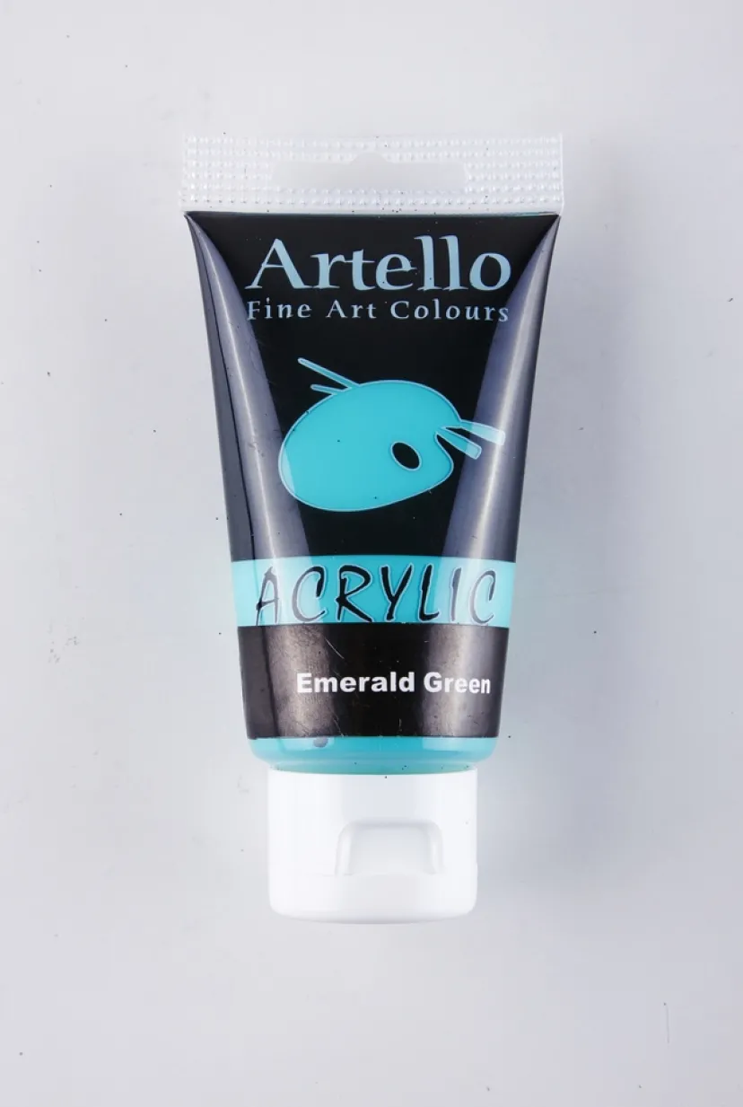 Akrylmaling Artello grøn emerald 75ml> Outlet