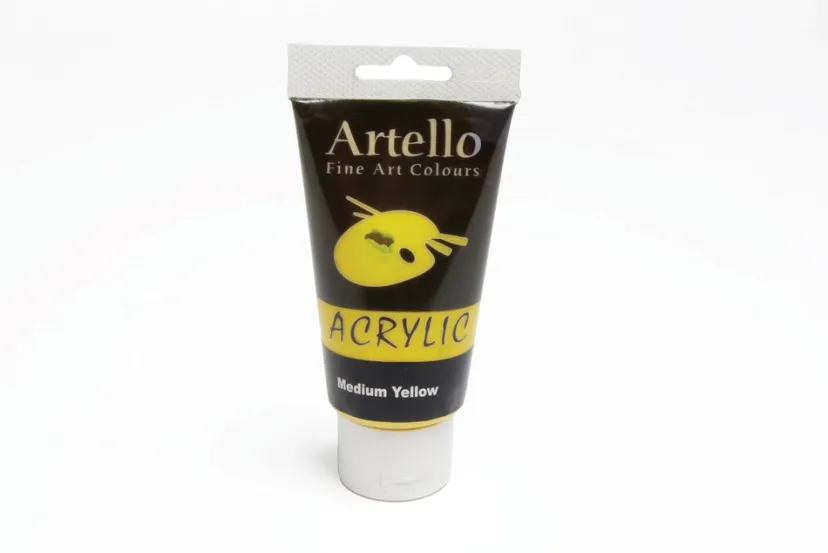 Akrylmaling Artello gul mid 75ml> New
