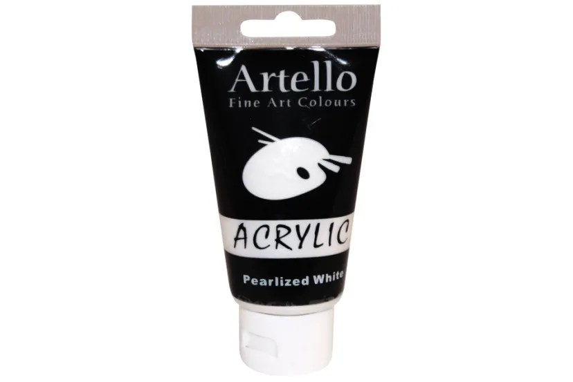 Akrylmaling Artello hvid pearlized 75ml> Online