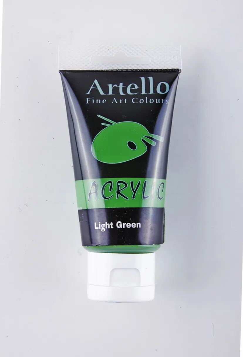 Akrylmaling Artello lysgrøn 75ml> Hot