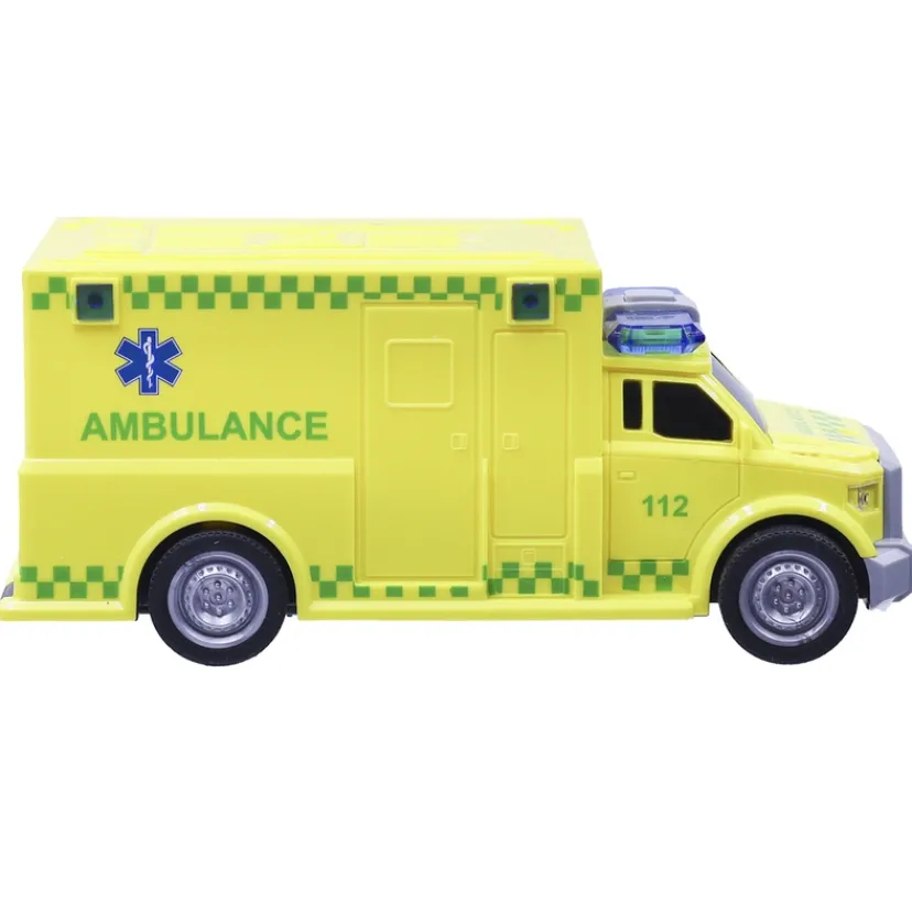 Ambulance med lys og lyd>