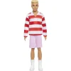 Fashionista Ken Dukke Rød & Hvid Striber>Barbie Clearance