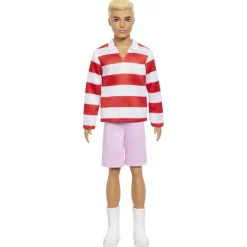 Fashionista Ken Dukke Rød & Hvid Striber>Barbie Clearance