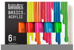 Basics acrylic colour set 6x118ml fluorescent row>LIQUITEX Best