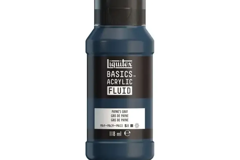 Basics fluid 118ml paynes grey row 310>LIQUITEX