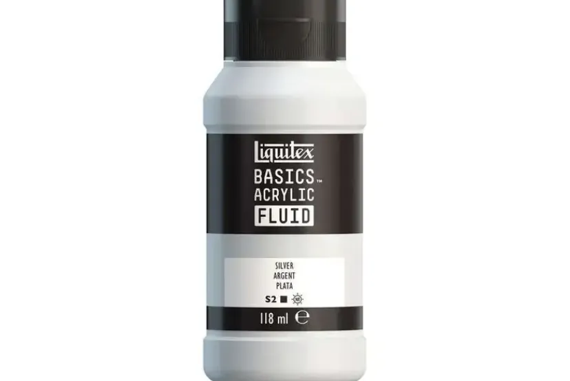 Basics fluid 118ml silver row 052>LIQUITEX