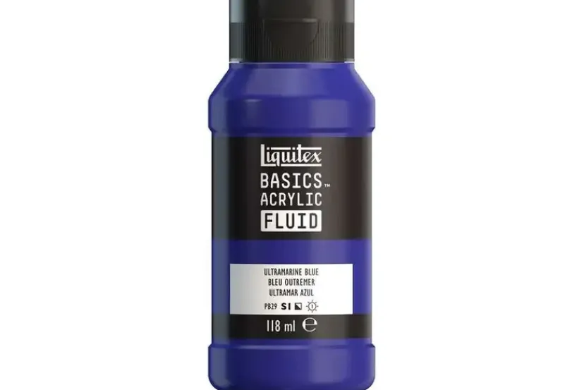 Basics fluid 118ml ultimarine blue row 380>LIQUITEX New