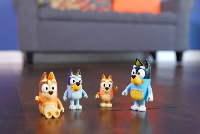 , 4 pk. Figurer, familien>Bluey Best