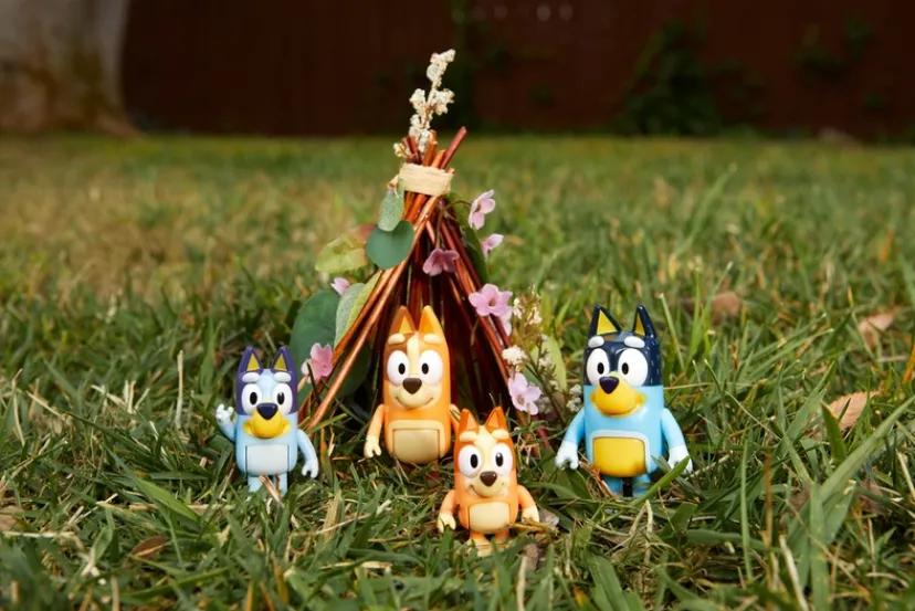 , 4 pk. Figurer, familien>Bluey Best