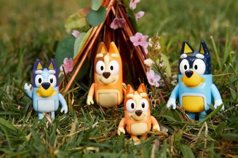 , 4 pk. Figurer, familien>Bluey Best