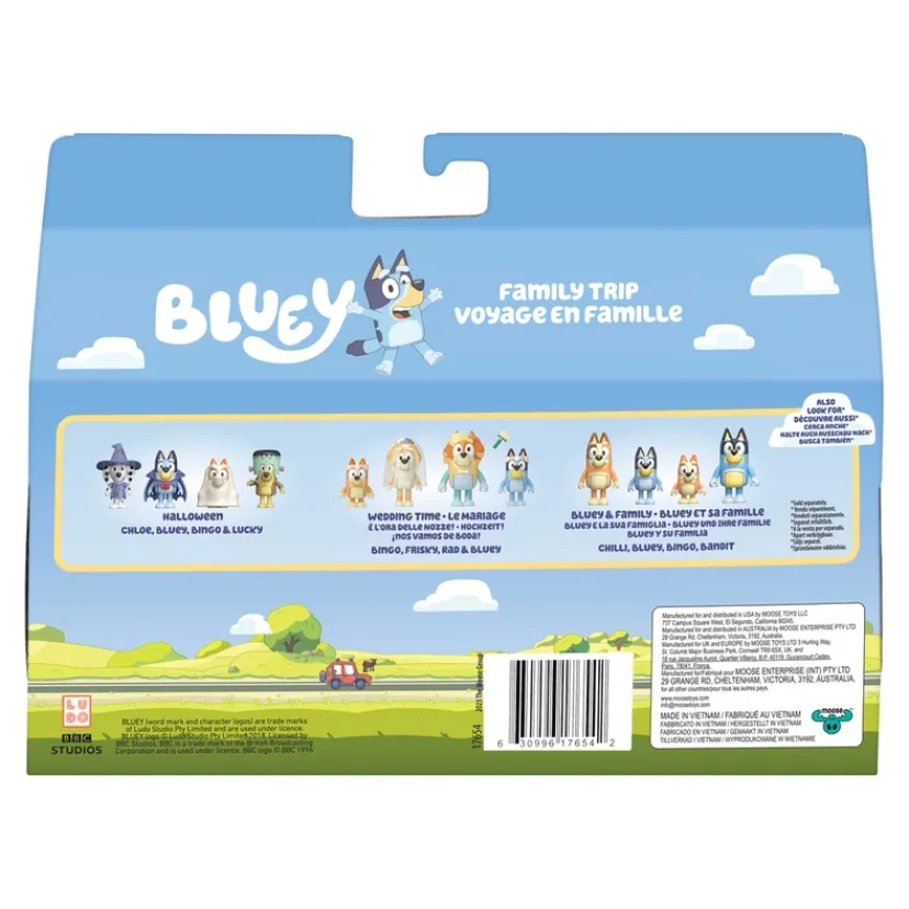 Holiday Figure 4-pak Familetur>Bluey