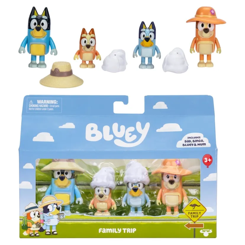 Holiday Figure 4-pak Familetur>Bluey