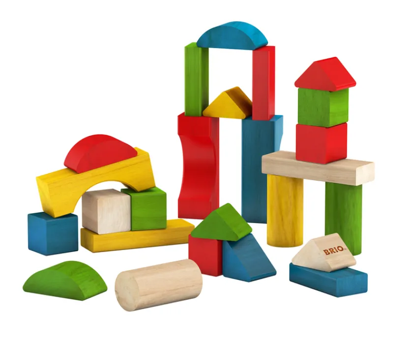 Byggeklodser, farvede, 25 stk.>Brio Outlet