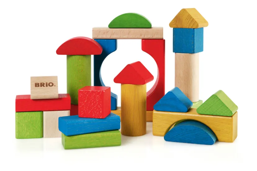 Byggeklodser, farvede, 25 stk.>Brio Outlet