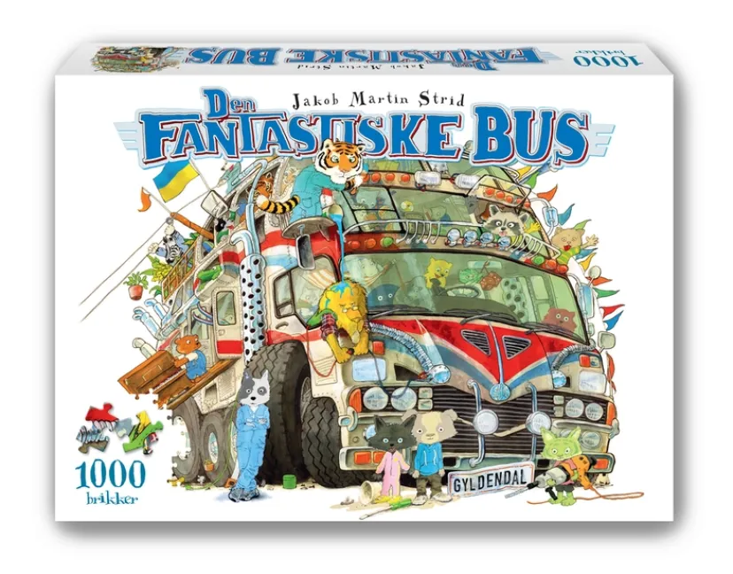 Den fantastiske bus - 1000 brikker>Puslespil Discount