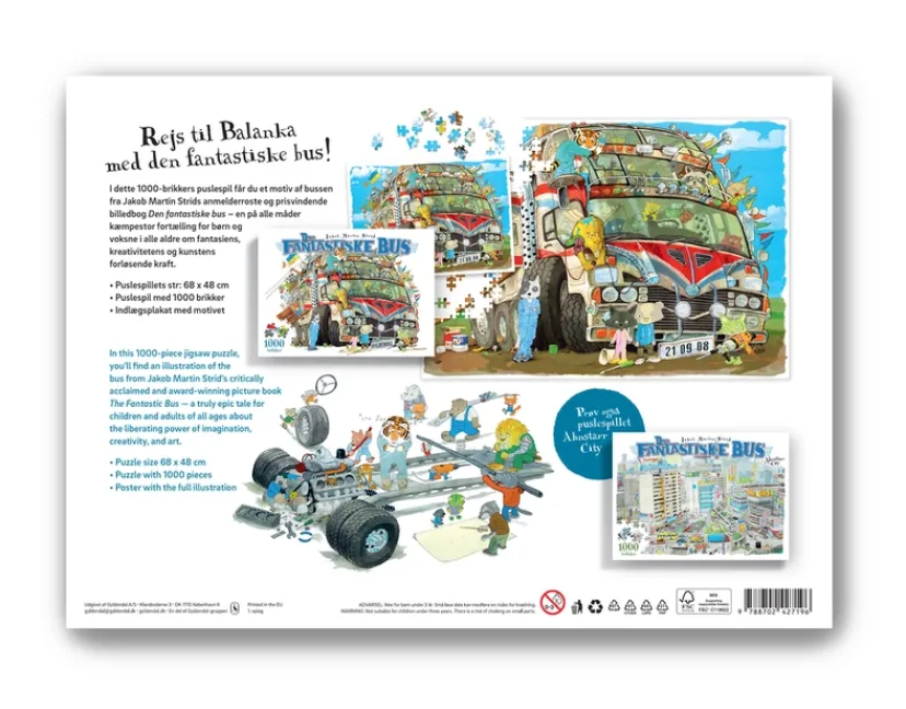 Den fantastiske bus - 1000 brikker>Puslespil Discount