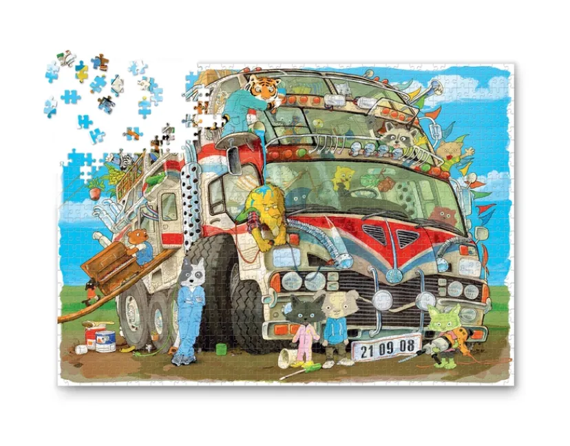Den fantastiske bus - 1000 brikker>Puslespil Discount