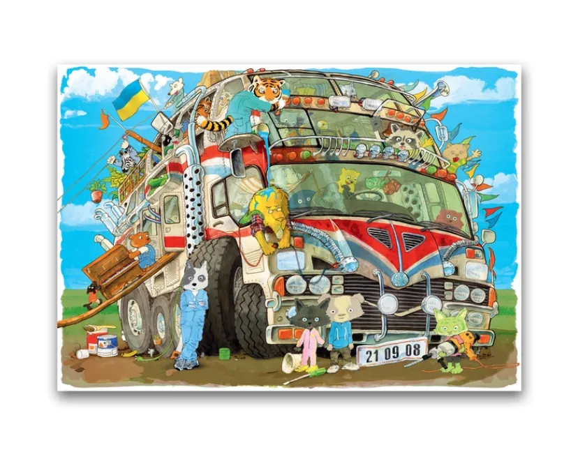 Den fantastiske bus - 1000 brikker>Puslespil Discount