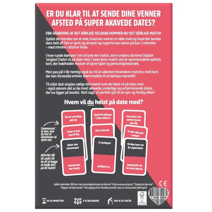 Det Dårlige Match>Spil Sale
