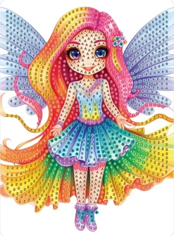 Diamond art FE farverig 13 x 18 cm> Clearance