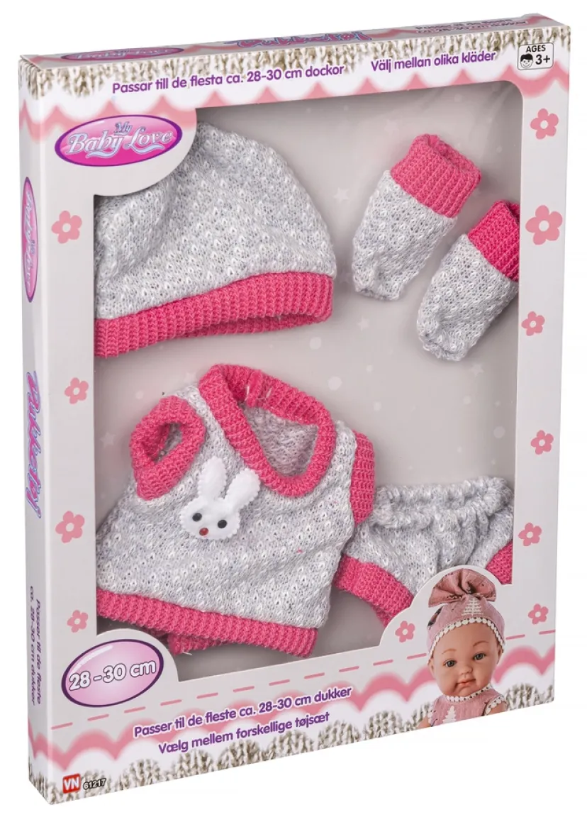 Dukketøj 28-30 cm ass>My Baby Love Best