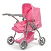 Dukkevogn med lift, pink> Clearance