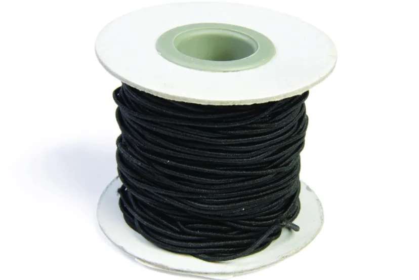 Elastiksnor 1,2mmx25m sort> Sale