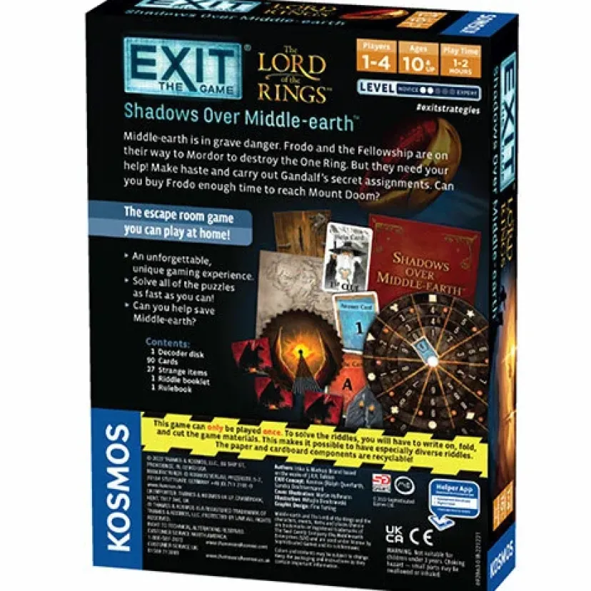 EXIT lord of the rings shadows over middle-earth>Exit the game Online