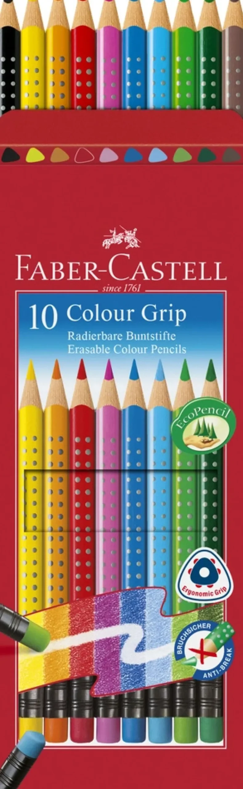 Farveblyant erasable 10 stk>Faber-Castell Discount