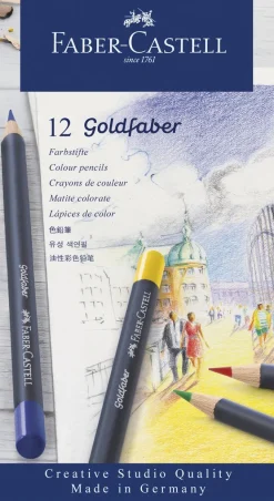 Farveblyant goldFaber tin 12 ass>Faber-Castell Hot