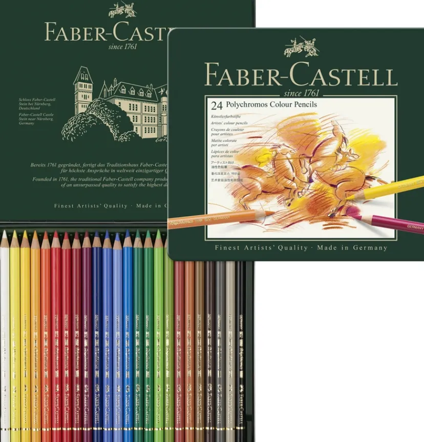 Farveblyant polychromos 24 farver>Faber-Castell Outlet