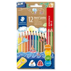 Farveblyant Jumbo Noris 10+2 stk>Staedtler Hot
