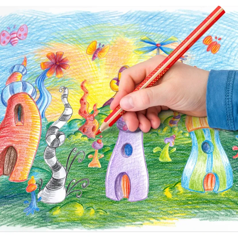 Farveblyant Jumbo Noris 10+2 stk>Staedtler Hot