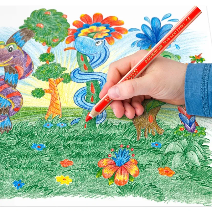 Farveblyant Jumbo Noris 10+2 stk>Staedtler Hot