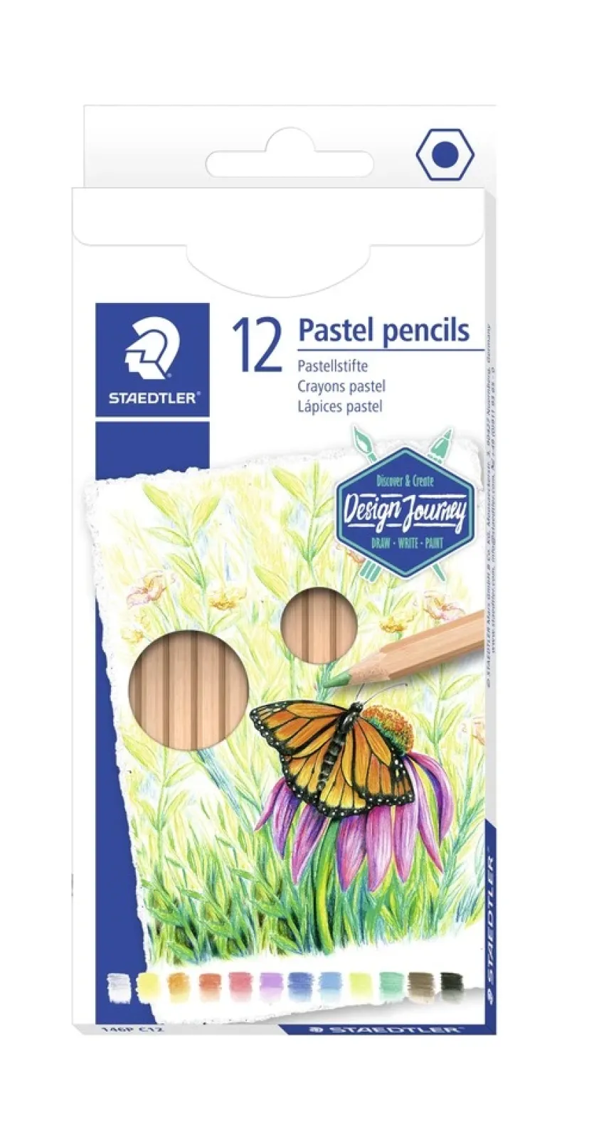 Farveblyant Staedtler Pastel 12 Stk> Clearance