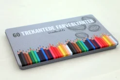 Farveblyanter m/60 stk metalæske>Graphit Stylus Best