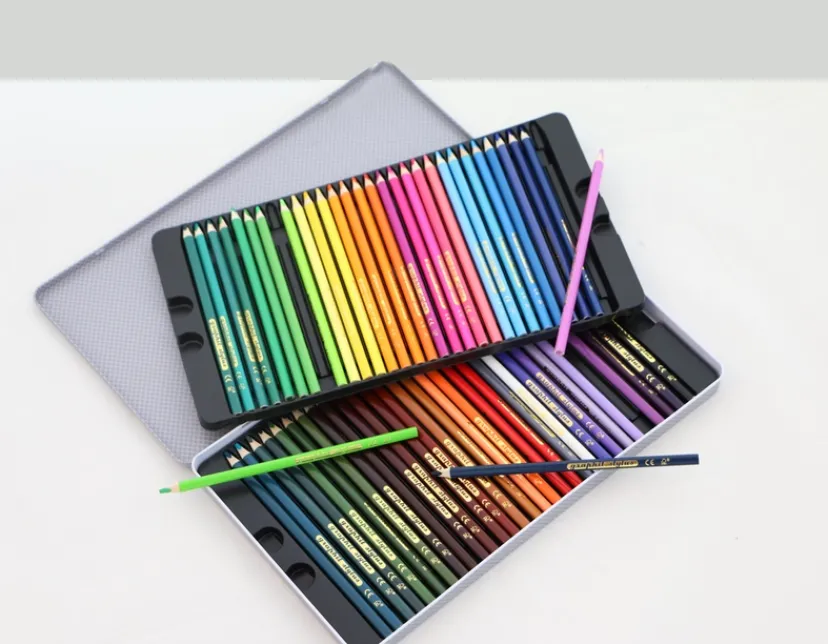 Farveblyanter m/60 stk metalæske>Graphit Stylus Best