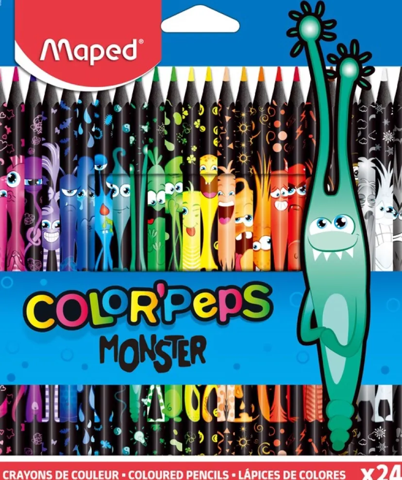 FARVEBLYANTER MAPED MONSTER SORTE 24 STK>Penol Hot