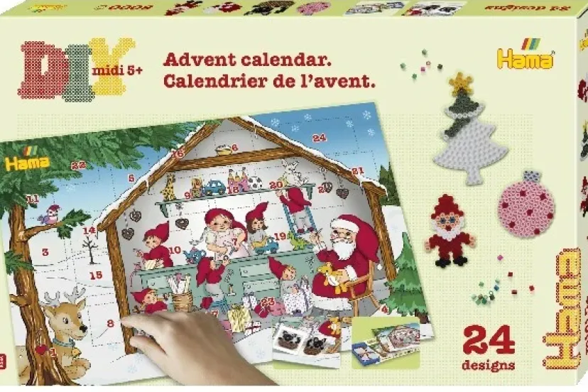 gaveæske - Julekalender 1-24>Hama Discount