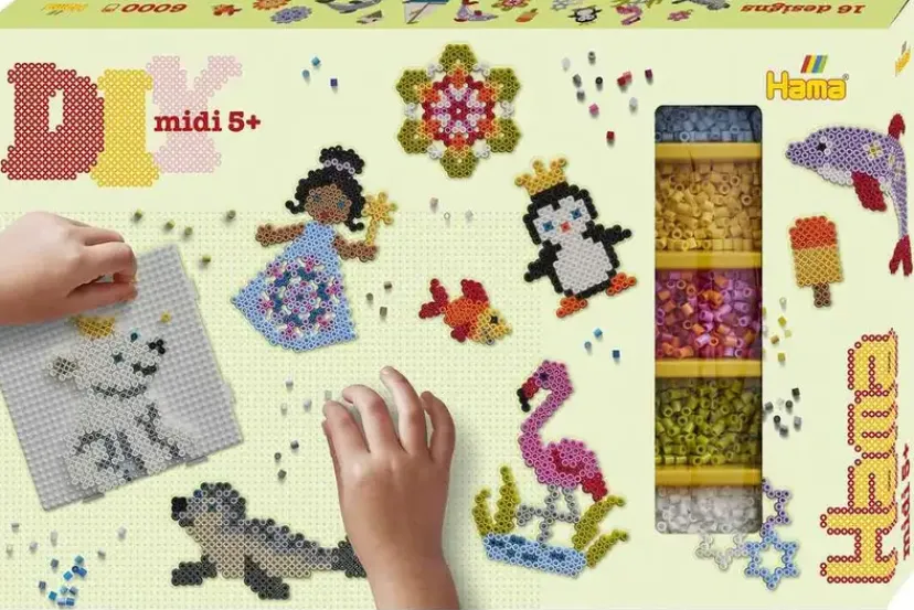 gaveæske ca. 6.000 perler + 3 plader>Hama Best