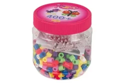 maxi perler 400 perler + 2 plader i pink dåse>Hama Online