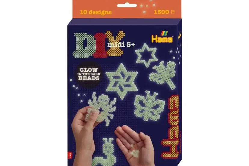 midi gaveæske Glow in the dark>Hama Hot
