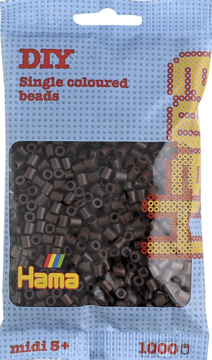 midi perler 1000 stk brun 12>Hama Online