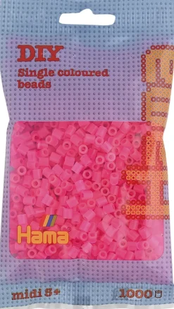 midi perler 1000 stk fuchsia 32>Hama New