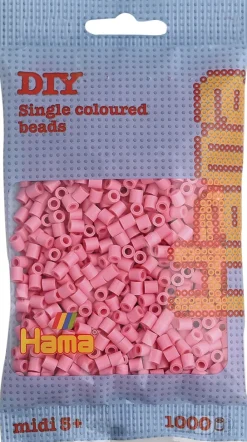 midi perler 1000 stk rosa 6>Hama New