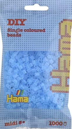 midi perler 1000 stk trans blå 73>Hama Clearance