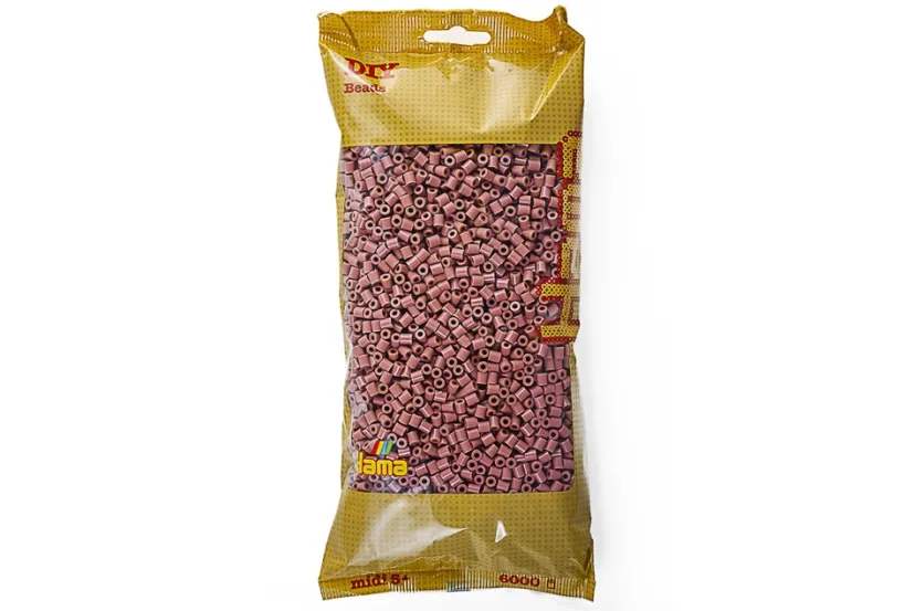 midi perler 6000stk mørk blush>Hama Discount