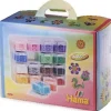opbevaringsboks stor m/midi perler 16 rum>Hama Discount