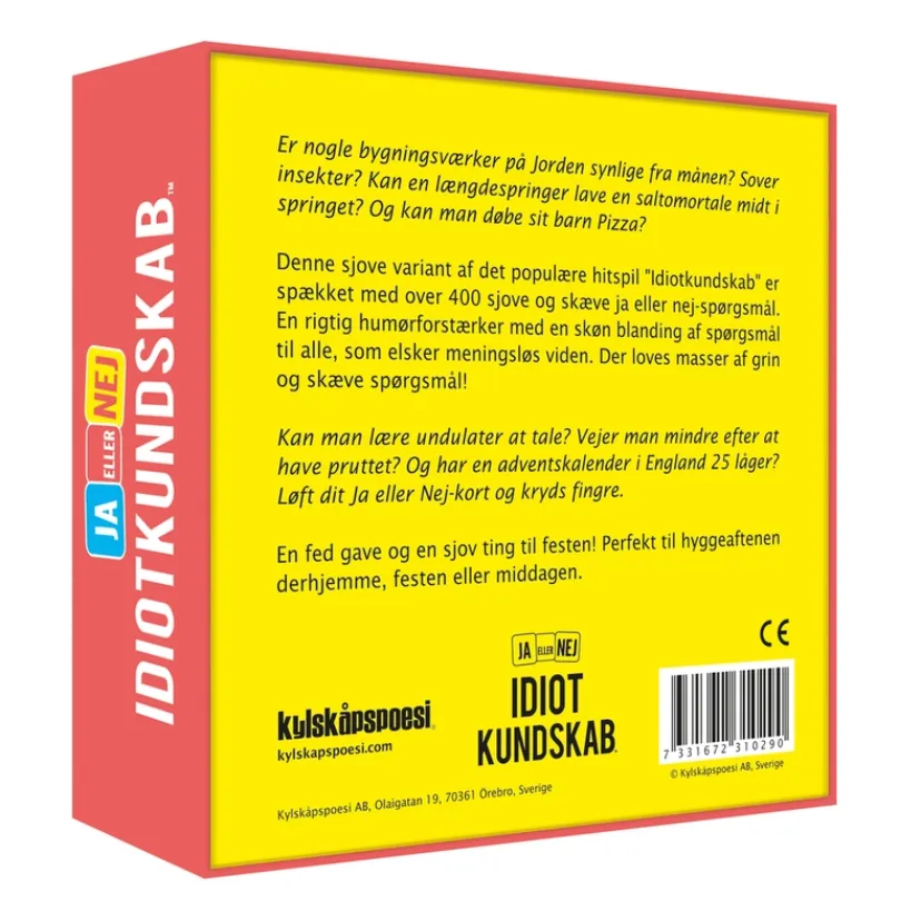 Idiotkundskab Ja eller Nej>Spil Online
